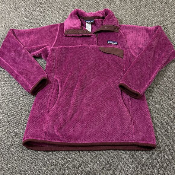 Patagonia Jackets & Blazers - Patagonia Sweater Womens Size XS Size Re Tool Snap T Purple Mock Jacket